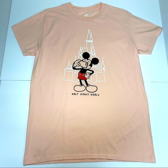 Disney Parks Mickey Mouse “selfie” T Shirt Large - Picture 2 of 13